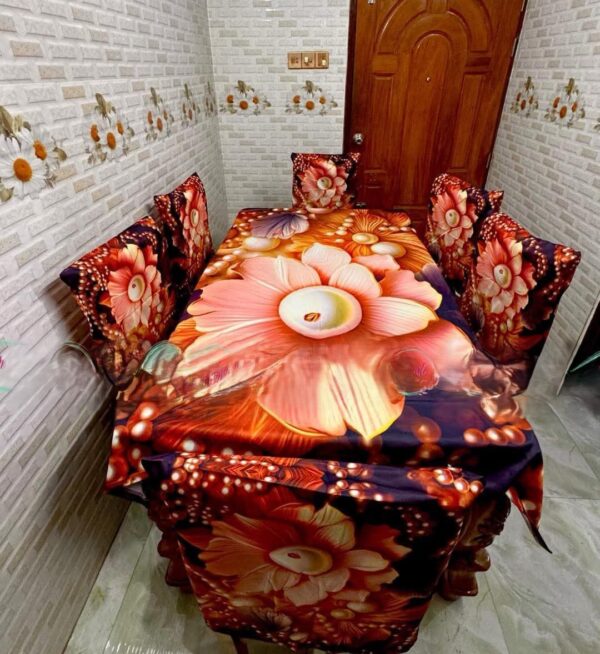 China Premium 3D Print Table Cloth Set = 49